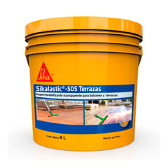 SIKA - Impermeabilizante líquido SikaLastic 505 Terrazas transparente x 4lt