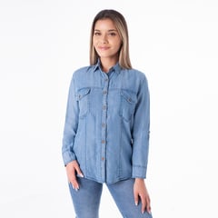 Blusas Denim Mujer Oris