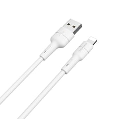 BOROFONE - Cable Usb A Lightning Bx30 Silicona Color Blanco