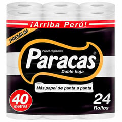 PARACAS - PAPEL HIGIÉNICO PREMIUM x 40 mt – Doble Hoja