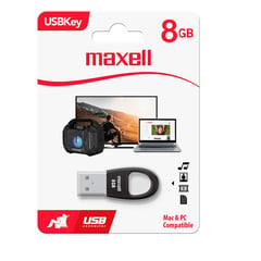 MAXELL - Memoria USB KEY 8GB - Negro