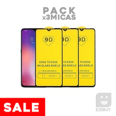 GENERICO - Pack x3 Mica Vidrio 9D 21D para Samsung Galaxy A24