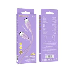 BOROFONE - Cable Bx90 Tipo-C A Tipo-C Cyber ​​60W Morado