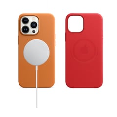 APPLE - Leather Case Funda con MagSafe del iPhone 13 Pro Max