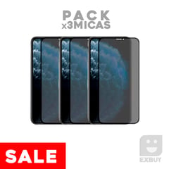 GENERICO - Pack x3 Mica Vidrio Antiespia para Xiaomi Redmi 9C