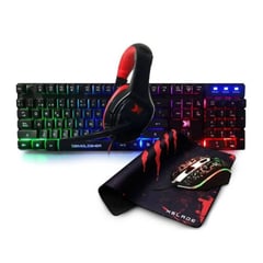 XBLADE - Demolisher Combo 4 en 1 Teclado Audífono Mouse y Pad -Iluminado