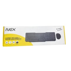 NEX - COMBO TECLADO NUMERICO Y MOUSE INALAMBRICO 1000DPI 2.4 GHz NEGRO