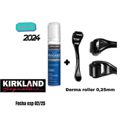 Minoxidil ESPUMA 5% 1 UND - derma roller 025mm - piel barba y cabello
