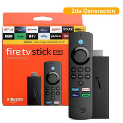 AMAZON - Fire TV Stick Lite - Ahora con Botones Especiales - Alexa 2da Gen