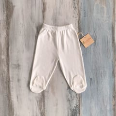 ECOBEBE - Pantalones con pie Bebé - Ecowhite 100 Algodón Orgánico