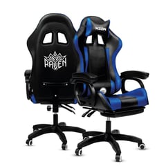 XION - Silla Gamer Ergonómica RAVEN 135° - Azul