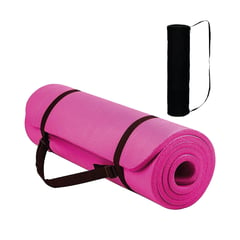 GENERICO - Mat de Yoga Pilates 10 mm con Elástico Portátil NBR