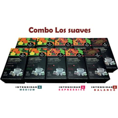 BLACK - 100 Cápsulas compostables SUAVES compatibles con Nespresso®