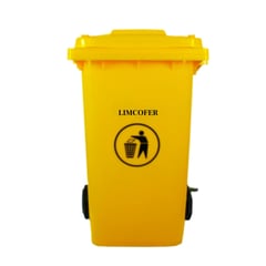 LIMCOFER - Contenedor de basura 240 Litros AMARILLO