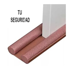 GENERICO - BURLETE PARA PUERTA /TOPE DE SEGURIDAD PARA PUERTA Color Marrón