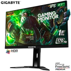 GIGABYTE - Monitor Gaming g27f 2 27" IPS full hd, 1ms, OC 170hz, HDR10