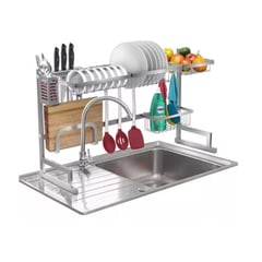 GENERICO - Escurridor Grande 85cm De Acero inoxidable Para Utensilios De Cocina