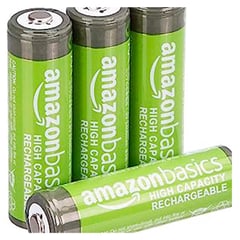 AMAZON BASICS - Pilas Recargables AAA, 800 Recargas, Capacidad 800 mAh x4