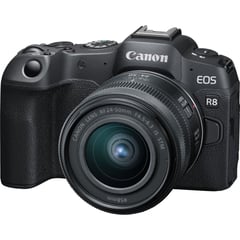 CANON - EOS R8 Sin Espejo Cámara Kit Con RF 24-50mm IS STM Lente - Negro