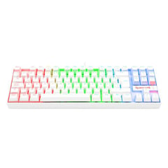 REDRAGON - TECLADO MECÁNICO GAMER KUMARA WHITE BLUE SWITCH K552W-RGB