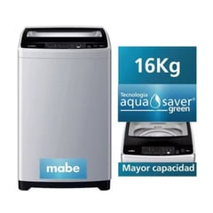 MABE - LAVADORA DE 16 kg. LMAP6115WGBB0 gris