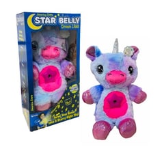 STAR BELLY - Peluche unicornio proyector de luces Star Belly arcoíris