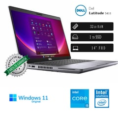 DELL - Laptop Empresarial Dell Latitude 5410 Core i5 10300H 16GB RAM 512GB SSD - Reacondicionado