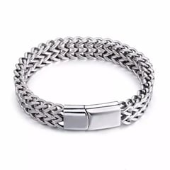 GENERICO - Brazalete Pulsera de Titanio para Hombre Modelo 1602