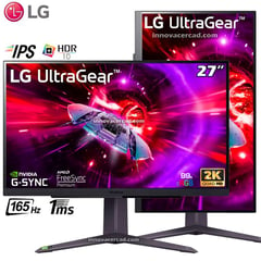 Monitor 27GR75Q-B Ultragear 27 IPS 2K 165hz 1ms HDR10 G-Sync