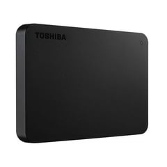TOSHIBA - Disco duro externo Toshiba Canvio Basic  2TB USB 3.0 color negro