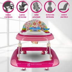 CONFORT - Andador Para Bebé Musical Kids «timón New» Pink