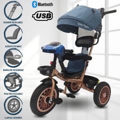 FLIPPER - Triciclo Guiador 3 en 1«EXPLORER» Blue