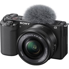 SONY - Alpha ZV-E10 Cámara vlog kit de 16-50 mm f/3.5 - 5.6