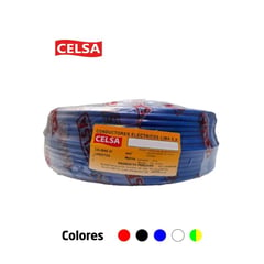 CELSA - CABLE THW-90 CAB. 450/750V 14 AWG - Azul - 100 Metros