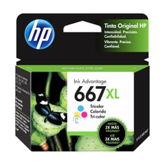 HP - TINTA 667XL 3YM80AL TRICOLOR 2775 / 4175