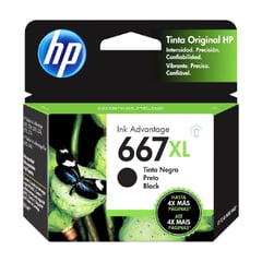 HP - TINTA 667XL 3YM81AL NEGRO 2775/ 4175