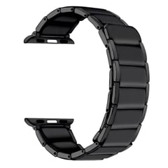 OEM - Correa Acero Inoxidable Magnetico para Apple Watch Two Section Negro