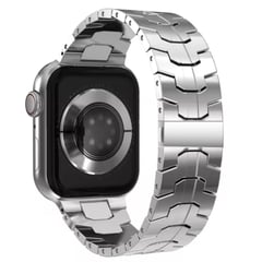 OEM - Correa Acero Inoxidable para Apple Watch Iron Man Style Diamond Plata