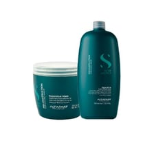 ALFAPARF MILANO - ALFAPARF SEMI DI LINO – Reparative Dúo Shampoo 1 L + Mask 500 ml