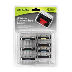 ANDIS - Set de alzadores universales de acero inoxidable 8 pzs