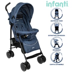 INFANTI - Coche Bastón Deportivo Adventure Blue