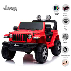 JEEP - Carro a Batería para Niños »RUBICON» Red