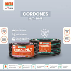 INDECO - CABLE VULCANIZADO NLT3X14PC AWG - NUEVA PRESENTACIÓN NEGRO