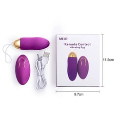 GENERICO - Vibrador Bala Portatil a Control Remoto - Celeste