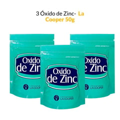 3 Óxido de Zinc - La Cooper x 50g