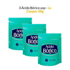 GENERICO - 3 Ácido Bórico usp - La Cooper x 50g