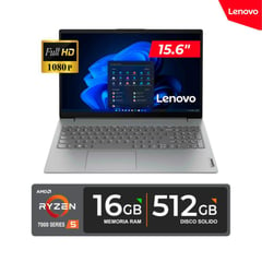 LENOVO - LAPTOP V15 G4 AMN 15.6" FHD TN AMD Ryzen 5 7520U 2.8 - 4.3GHz/ 16GB DDR5 512GB SSD/ Freedos