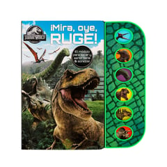 PANDA CLUB - Libro Infantil Musical Jurassic World Mira Oye Ruge