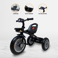 DOUX BEBE - Triciclo Chavo para Niño «TRIKE II» Black