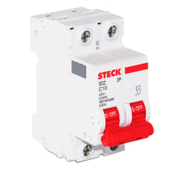 STECK - INTERRUPTOR TERMOMAGNETICO 2X16A 10KA220V 6KA415V IEC60898 CURVA C